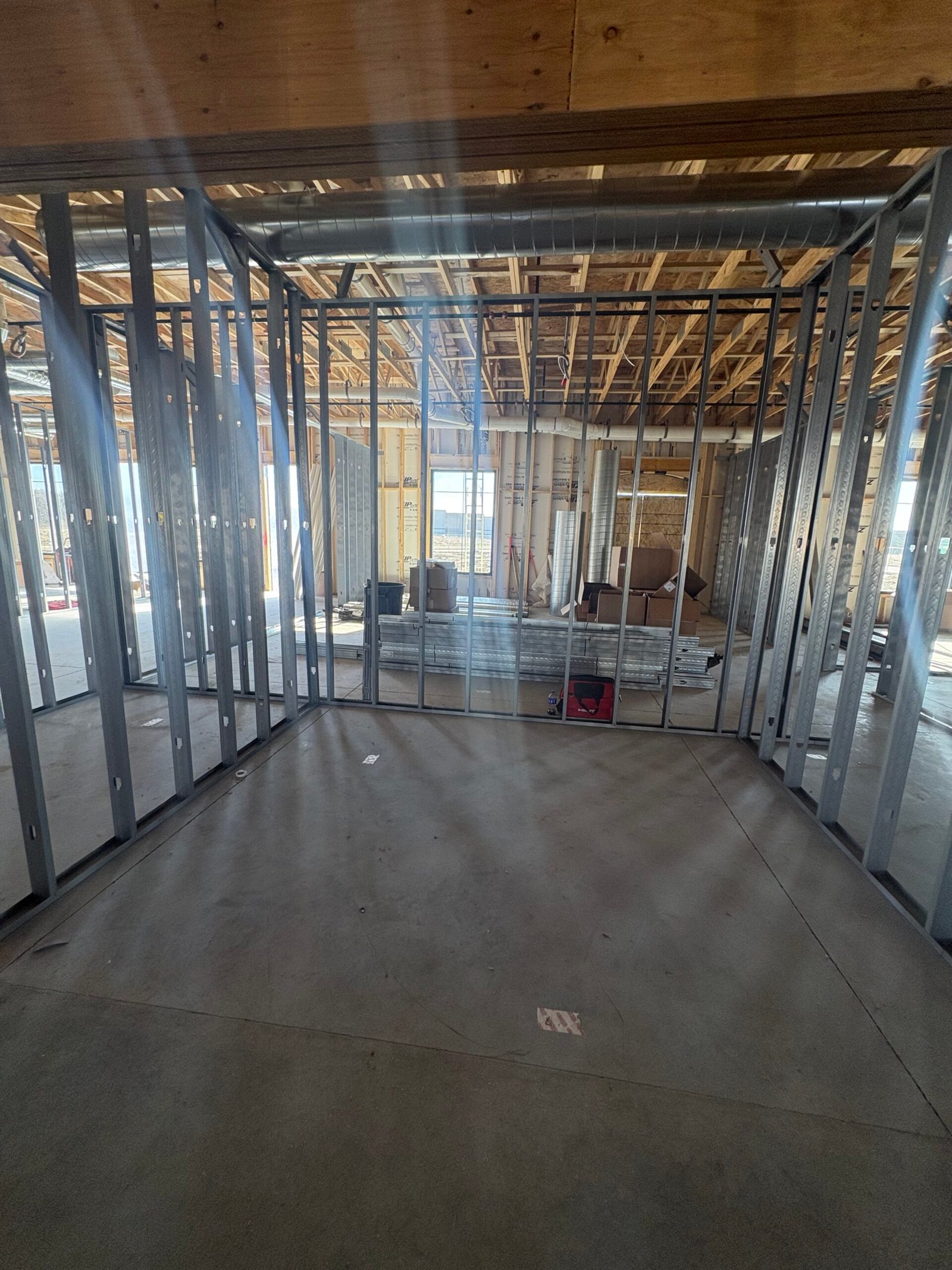 Daley Drywall crew on an interior framing project in Minnesota